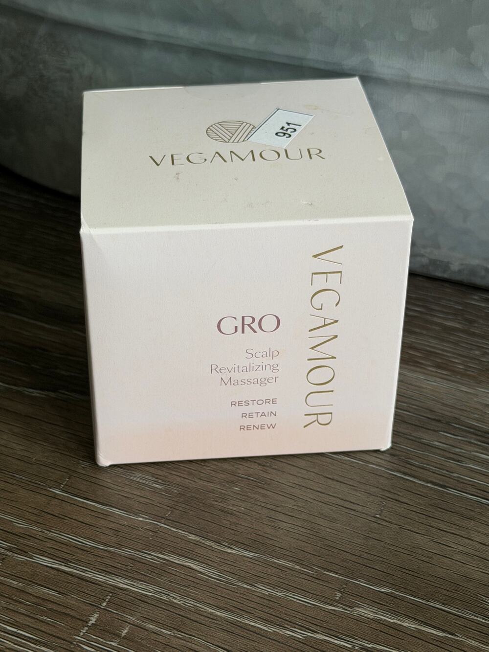 Vegamour GRO Scalp Revitalizing Massager Silicone Hair Scalp Brush New